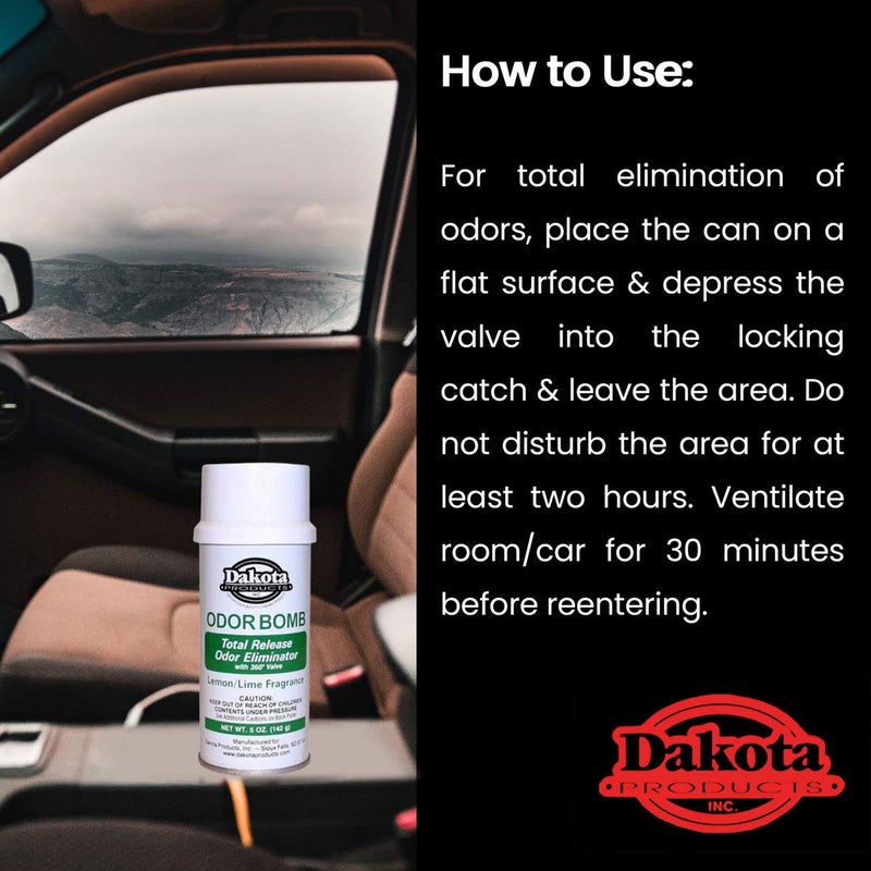 Dakota Odor Bomb Car Odor Eliminator  5 Ounces  Eliminates Odors Better Than Car Fresheners  Leaves Refreshing Car Scent - Image 3